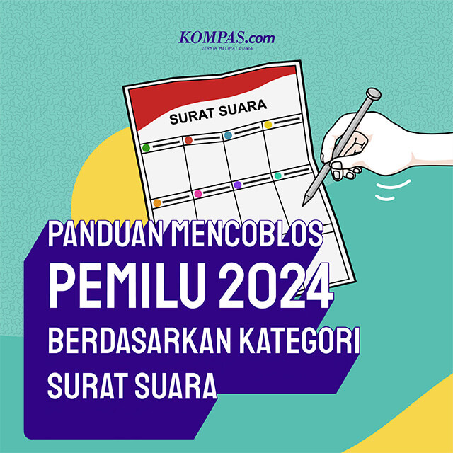 Panduan mencoblos Pemilu-2024 berdasarkan kategori surat suara